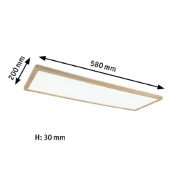 Paulmann 71036 LED Panel Atria Shine Backlight 580x220mm 4000K Holzoptik