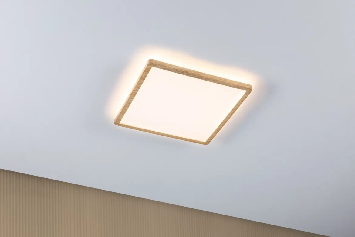 Paulmann 71030 LED Panel Atria Shine Backlight 293x293mm 3000K Holzoptik
