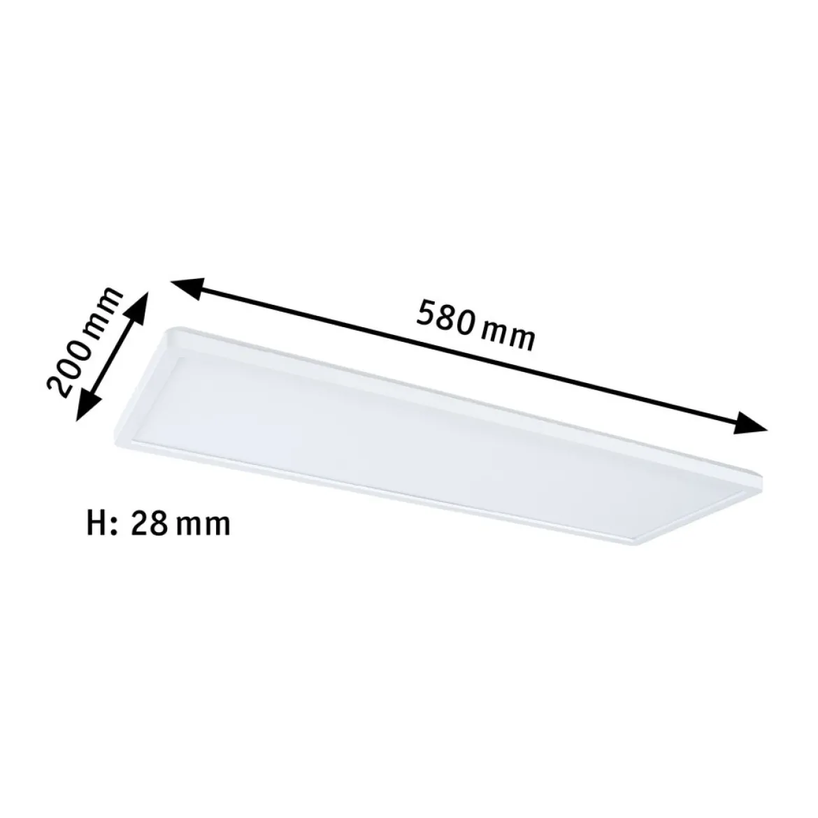Paulmann 71310 LED Panel Atria Shine 560x200mm 3000-6500K Weiß IP44