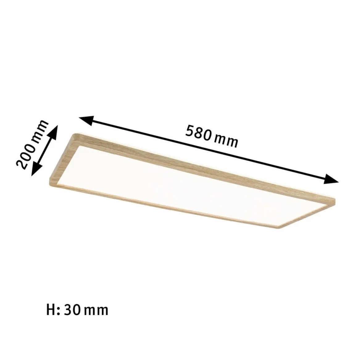 Paulmann 71311 LED Panel Atria Shine 560x200mm 3000-6500K Holzoptik IP44