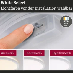 Paulmann 71275 LED Panel Atria Shine 298mm 3000-6500K Weiß IP44