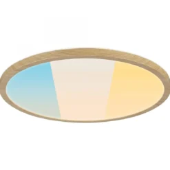 Paulmann 71260 LED Panel Atria Shine 398mm 3000-6500K Holzoptik IP44