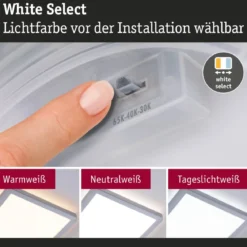 Paulmann 71265 LED Panel Atria Shine 190x190mm 3000-6500K Chrom matt IP44