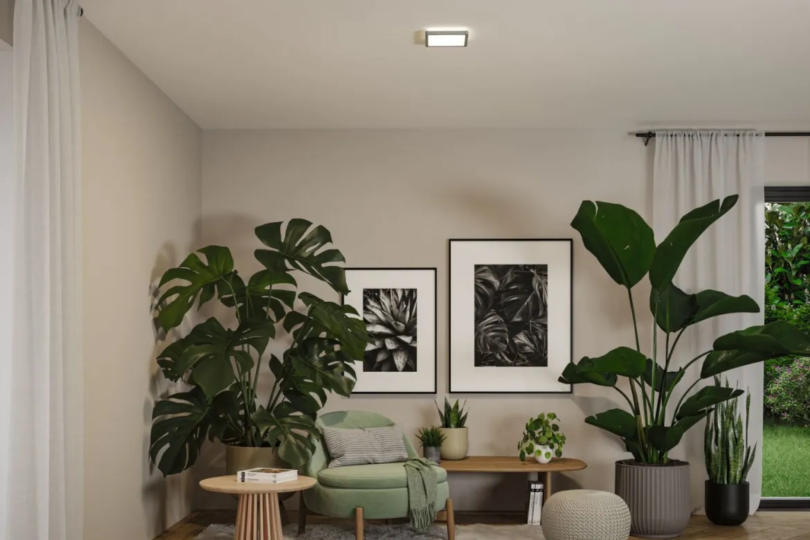 Paulmann 71265 LED Panel Atria Shine 190x190mm 3000-6500K Chrom matt IP44