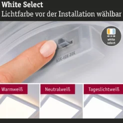 Paulmann 71266 LED Panel Atria Shine 190x190mm 3000-6500K Weiß IP44