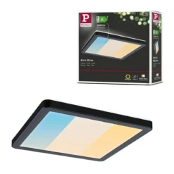 Paulmann 71267 LED Panel Atria Shine 190x190mm 3000-6500K Schwarz IP44