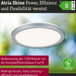 Paulmann 71269 LED Panel Atria Shine 190mm 3000-6500K Chrom matt IP44