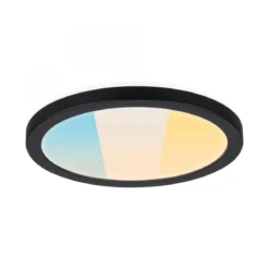 Paulmann 71271 LED Panel Atria Shine 190mm 3000-6500K Schwarz IP44