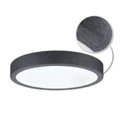 Paulmann 71055 LED Panel Cosara rund 300mm Dunkelgrau 4000K IP44