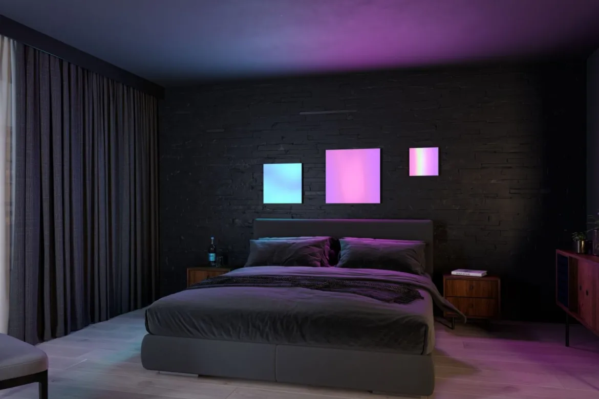 Paulmann 79904 LED Panel Velora Rainbow dynamicRGBW 295x295mm weiß