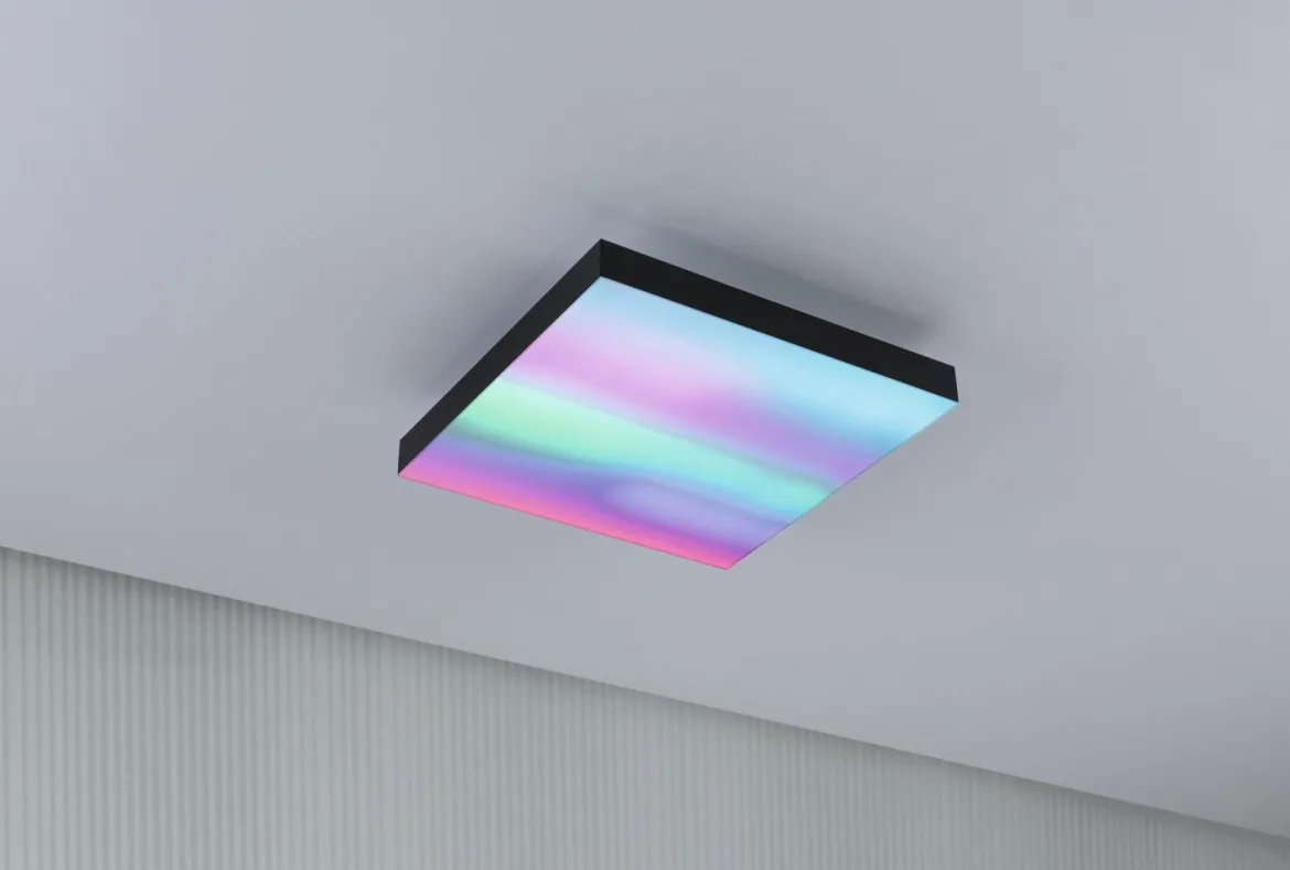 Paulmann 79907 LED Panel Velora Rainbow dynamicRGBW 295x295mm schwarz