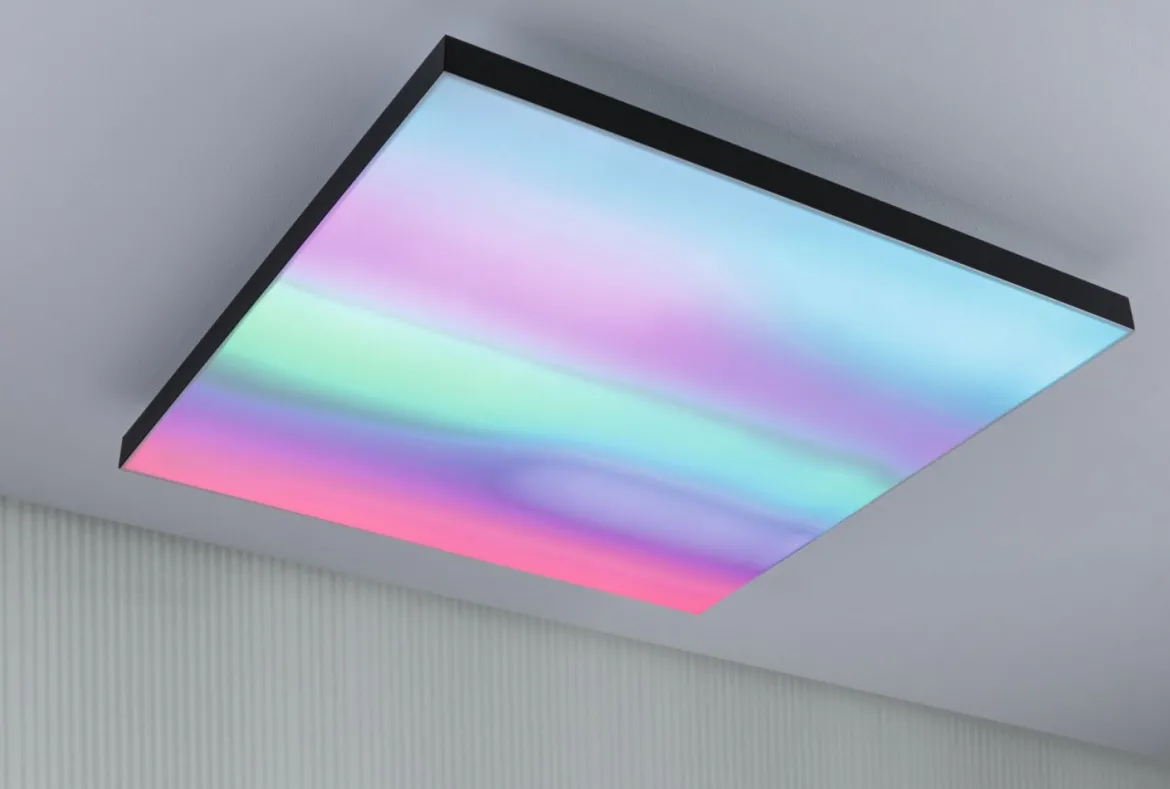 Paulmann 79909 LED Panel Velora Rainbow dynamicRGBW 595x595mm schwarz