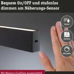 Paulmann 76989 LED Pendelleuchte Aptare Touchless Sensor 2700K Schwarz dimmbar
