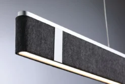Paulmann 79985 LED Pendelleuchte Jagun 3-Step-Dim 2700K 2000lm Filz anthrazit