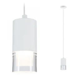 Paulmann 79998 LED Pendelleuchte Kame Weiß 3-Step Dim IP44