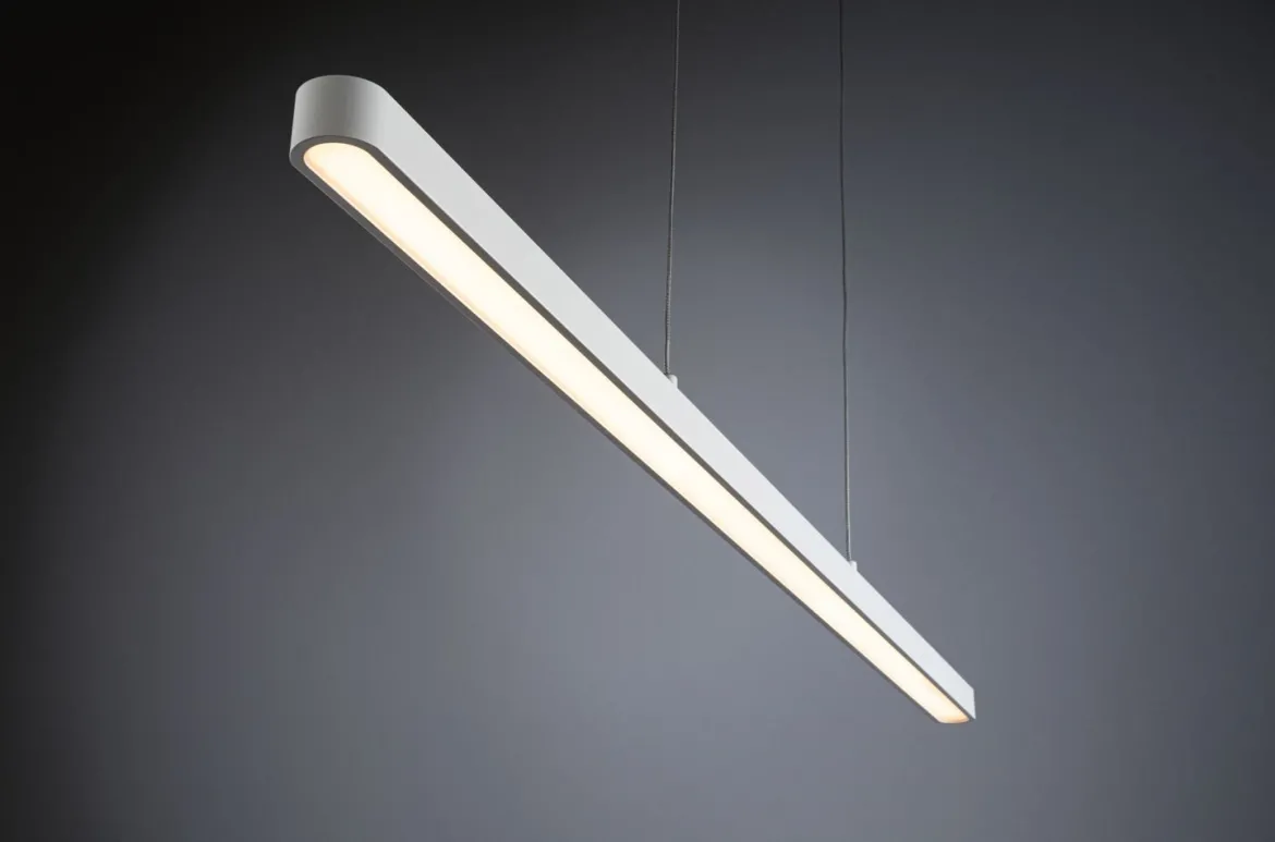 Paulmann 79901 LED Pendelleuchte Lento 2700K 42W Weiß dimmbar höhenverstellbar