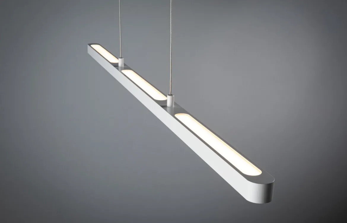 Paulmann 79901 LED Pendelleuchte Lento 2700K 42W Weiß dimmbar höhenverstellbar
