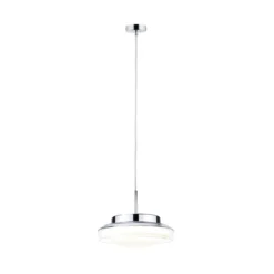 Paulmann 71080 LED Pendelleuchte Luena 25cm Glas Chrom 3000K IP44