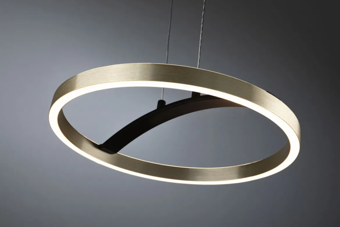 Paulmann 94928 LED Pendelleuchte Melira 2700K 3-Step-Dim Schwarz Gold