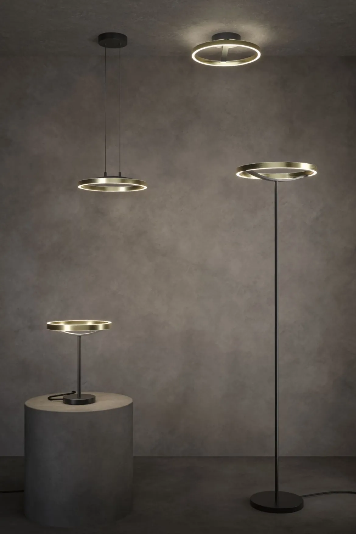 Paulmann 94928 LED Pendelleuchte Melira 2700K 3-Step-Dim Schwarz Gold
