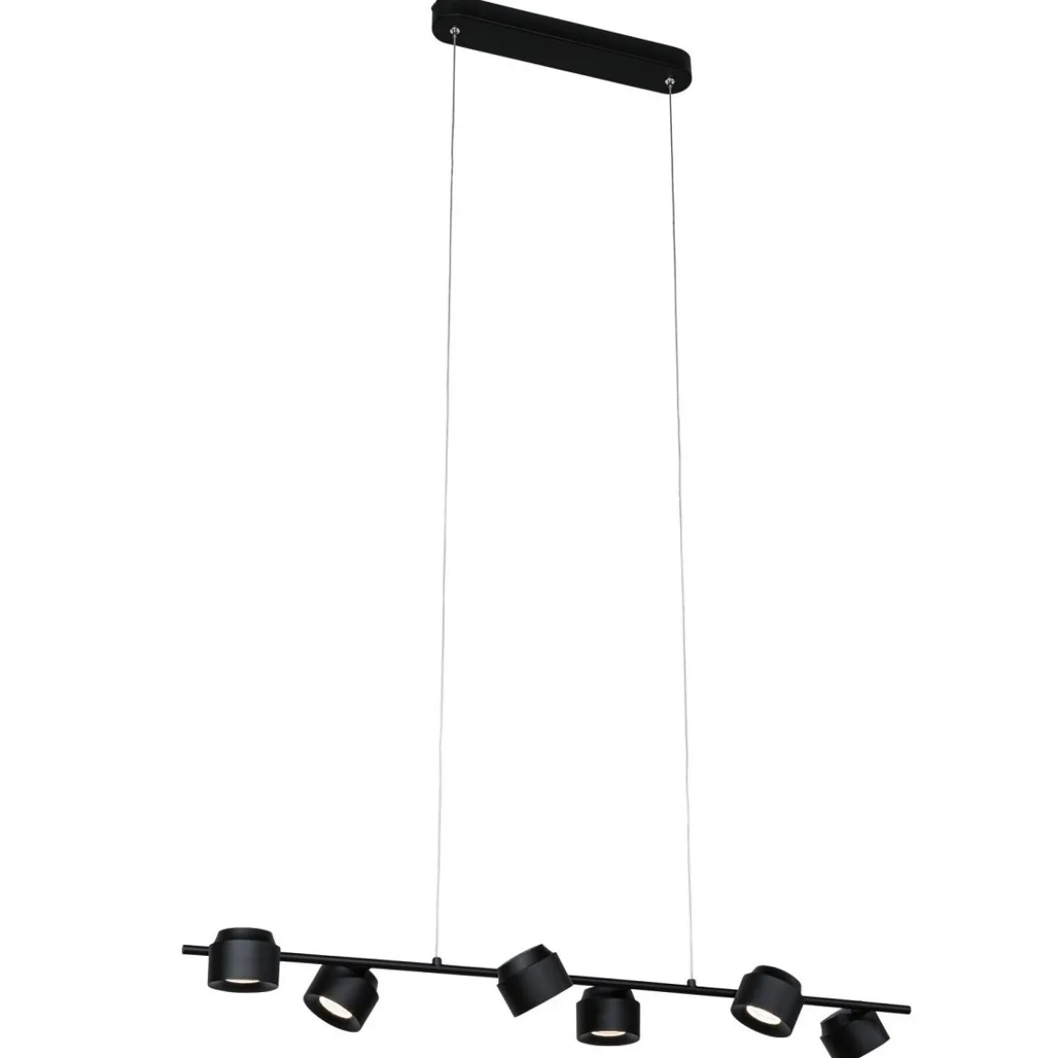 Paulmann 79773 LED Pendelleuchte Puric Pane 6-flammig schwarz 3-Step Dim