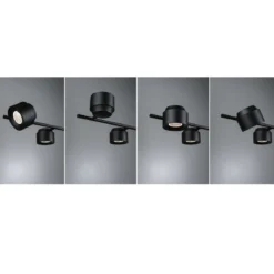 Paulmann 79773 LED Pendelleuchte Puric Pane 6-flammig schwarz 3-Step Dim