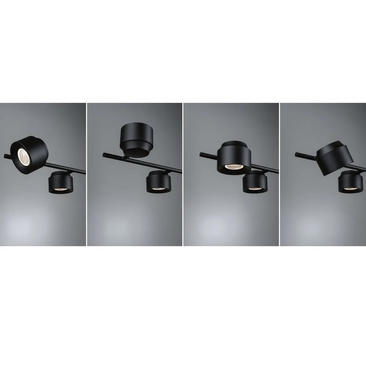 Paulmann 79773 LED Pendelleuchte Puric Pane 6-flammig schwarz 3-Step Dim