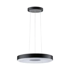 Paulmann 79517 LED Pendelleuchte Puric Pane 400mm 2700K Schwarz Grau dimmbar