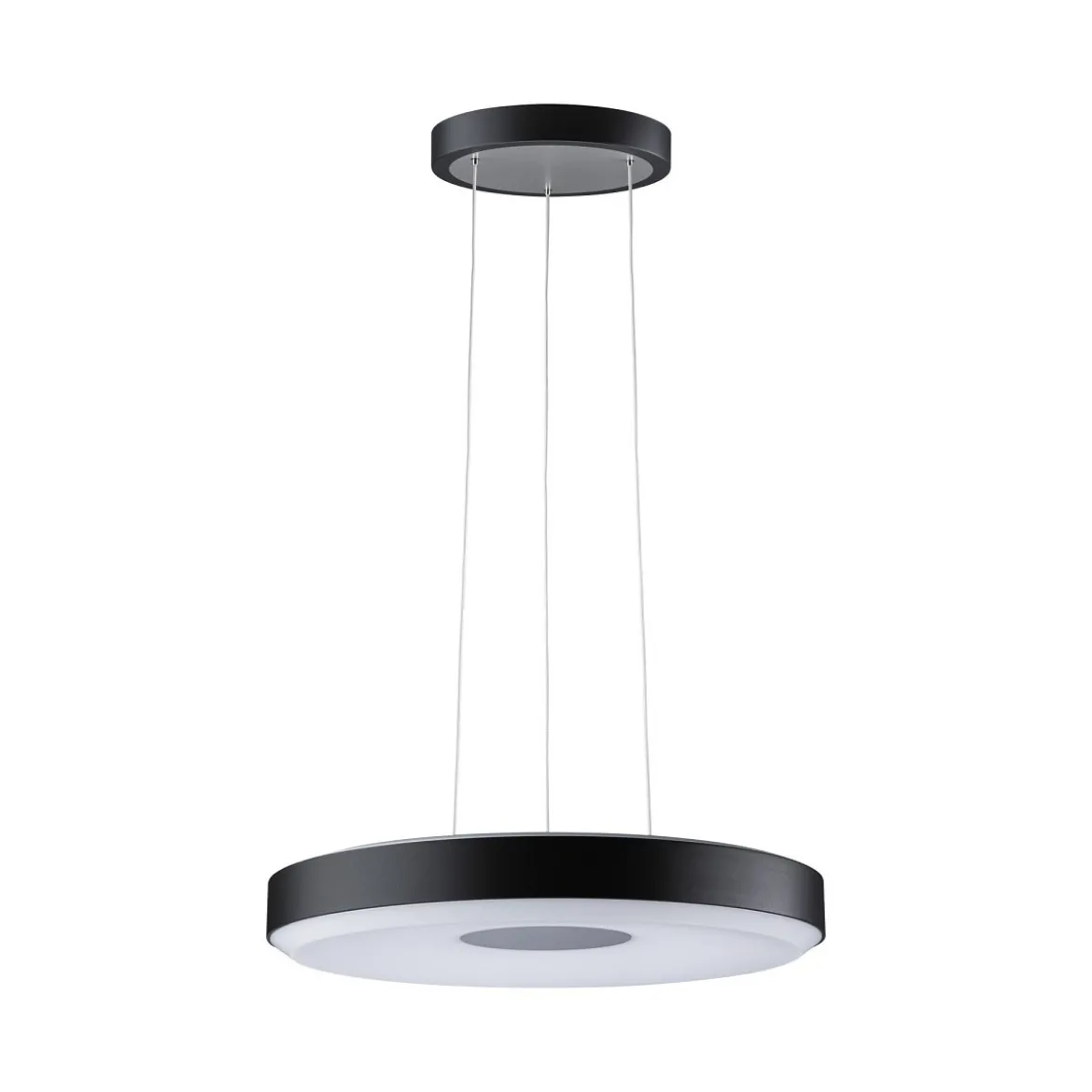 Paulmann 79517 LED Pendelleuchte Puric Pane 400mm 2700K Schwarz Grau dimmbar