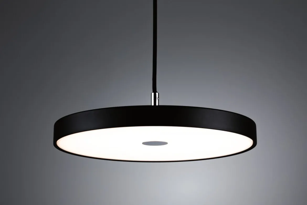 Paulmann 96777 LED Pendelleuchte Smart Home Zigbee Hildor Schwarz matt 2700K