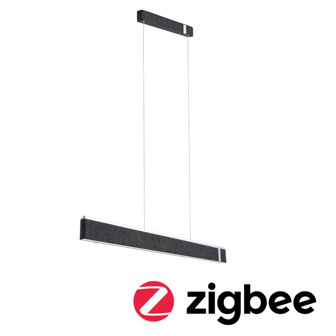 Paulmann 79995 LED Pendelleuchte Smart Home Zigbee Jagun Tunable White Filz anthrazit dimmbar