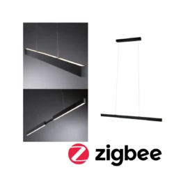 Paulmann 78024 LED Pendelleuchte SmartHome Zigbee Aptare RGBW ausziehbar schwarz