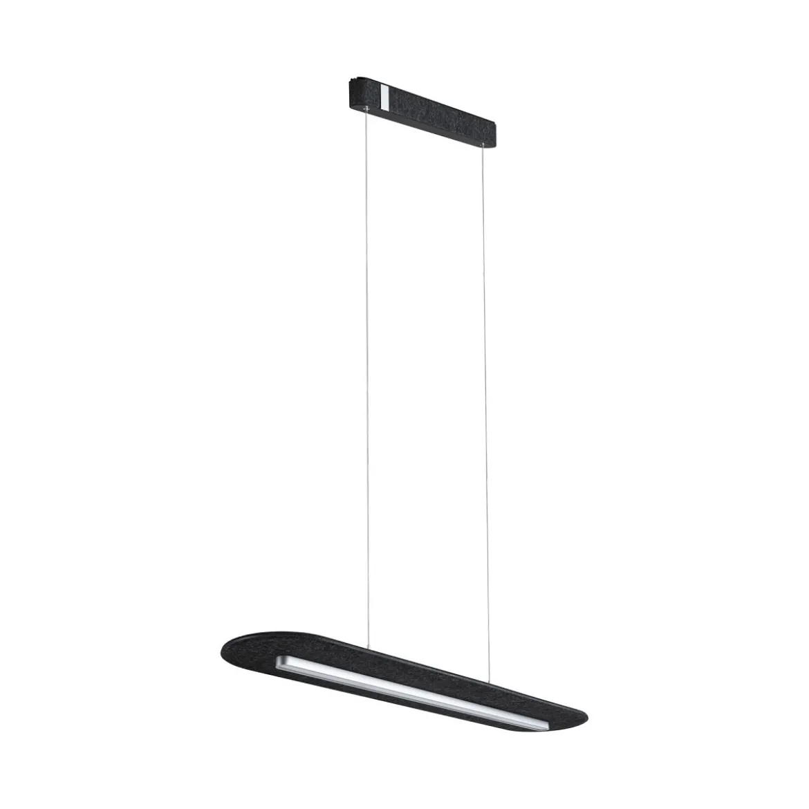 Paulmann 79989 LED Pendelleuchte Tulga 3-Step-Dim 2700K 1800lm Filz anthrazit