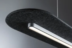 Paulmann 79989 LED Pendelleuchte Tulga 3-Step-Dim 2700K 1800lm Filz anthrazit