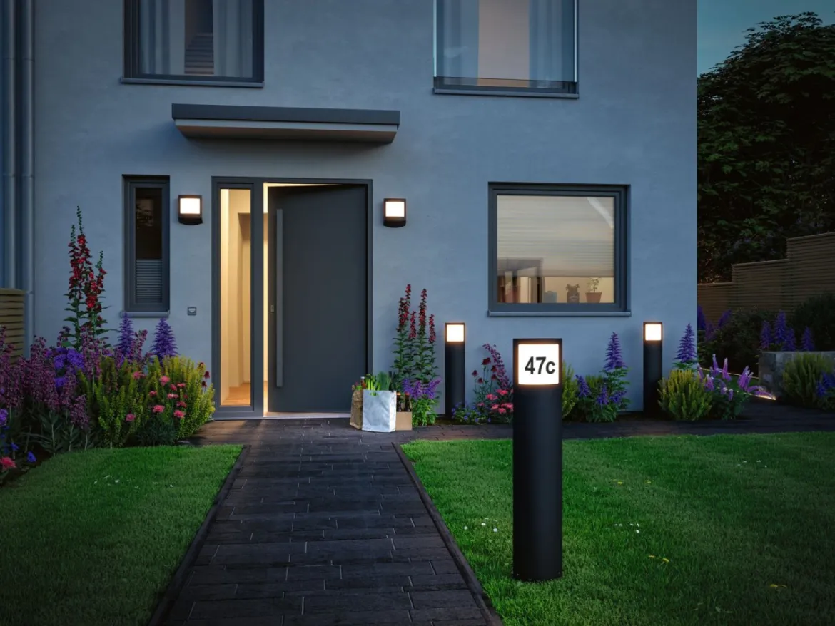 Paulmann 94515 LED Pollerleuchte Smart Home Zigbee Padea IP44 anthrazit