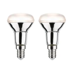 Paulmann 29049 LED Reflektor R50 2er-Pack E14 420lm silber 2700K