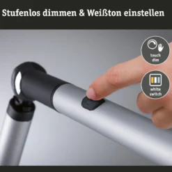 Paulmann 79562 LED Schreibtischleuchte FlexBar Silber 3-Step-Dim WhiteSwitch