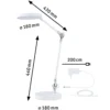 Paulmann 79884 LED Schreibtischleuchte Numis Qi White Switch Weiss