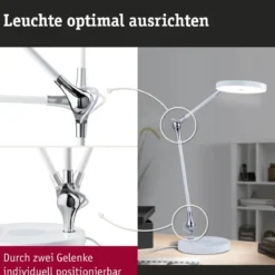 Paulmann 78011 LED Schreibtischleuchte Numis White Switch weiß
