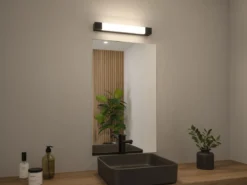 Paulmann 71216 LED Spiegelleuchte Quasar 40cm 3000K Schwarz IP44