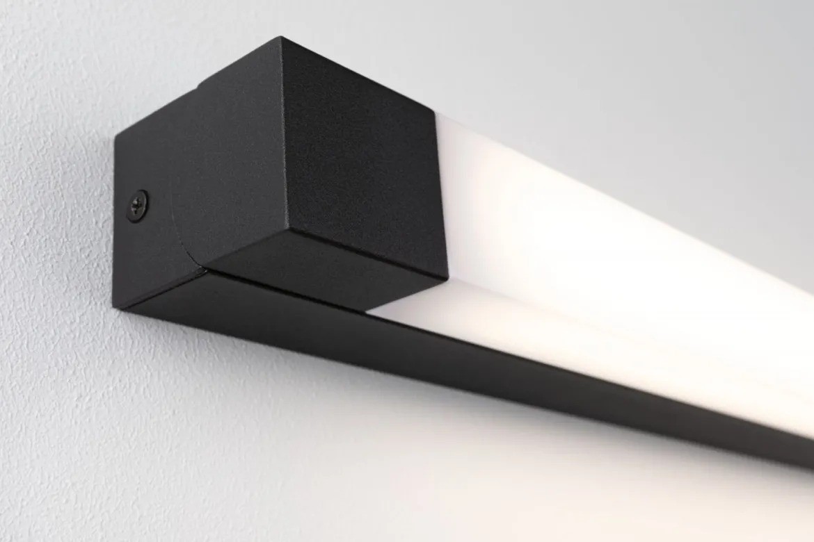 Paulmann 71215 LED Spiegelleuchte Quasar 70cm 3000K Schwarz IP44