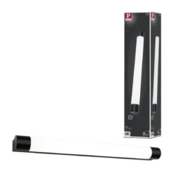 Paulmann 71214 LED Spiegelleuchte Orgon Steckdose 70cm 3000K Schwarz IP44