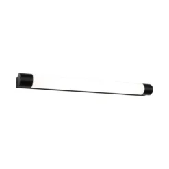 Paulmann 71214 LED Spiegelleuchte Orgon Steckdose 70cm 3000K Schwarz IP44
