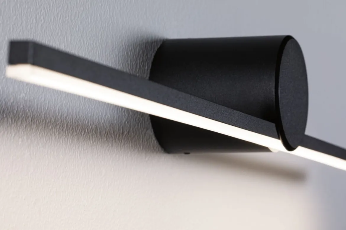 Paulmann 75413 LED Spiegelleuchte Sava 120cm 3000K Schwarz IP44