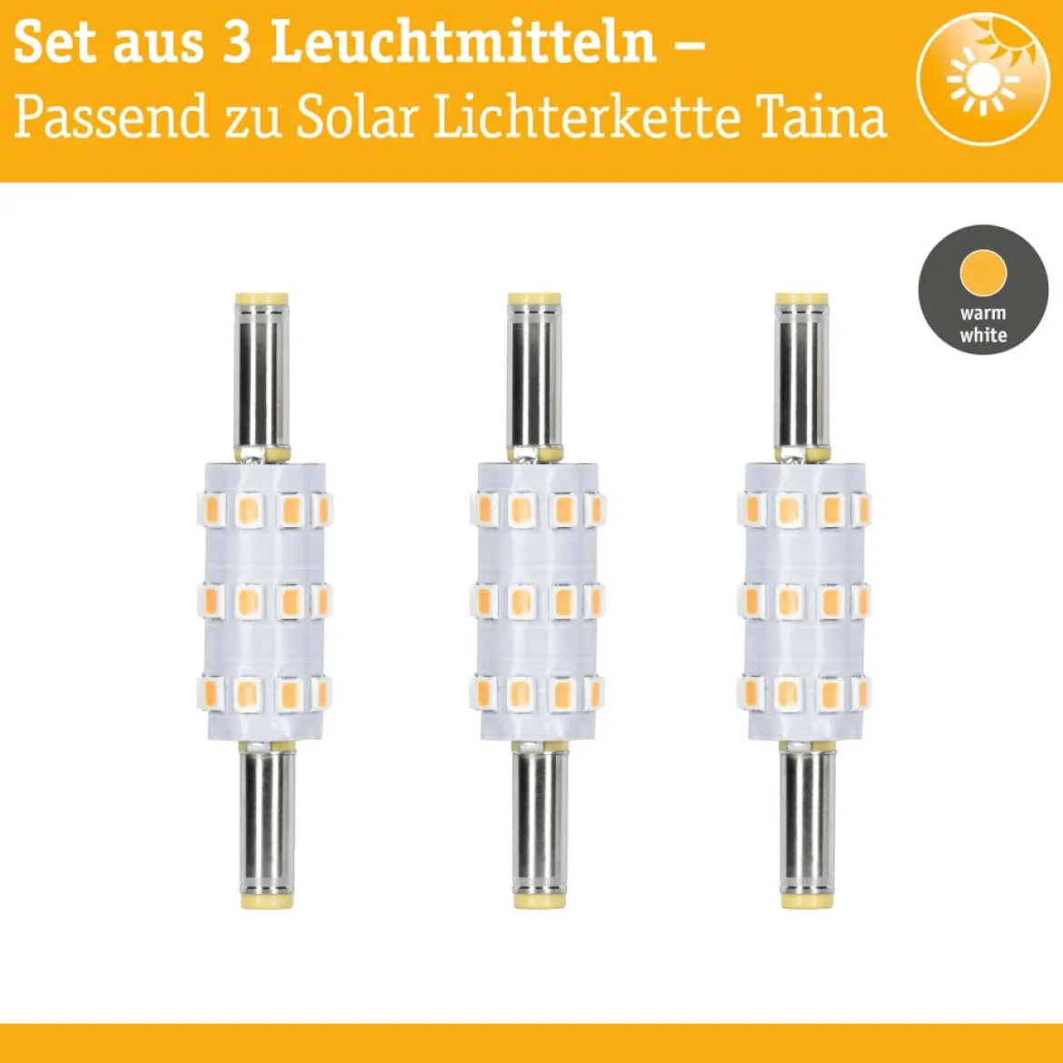 Paulmann 29276 LED Stecksockel Taina 3er-Set 3000K