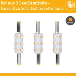 Paulmann 29277 LED Stecksockel Taina 3er-Set 2200K