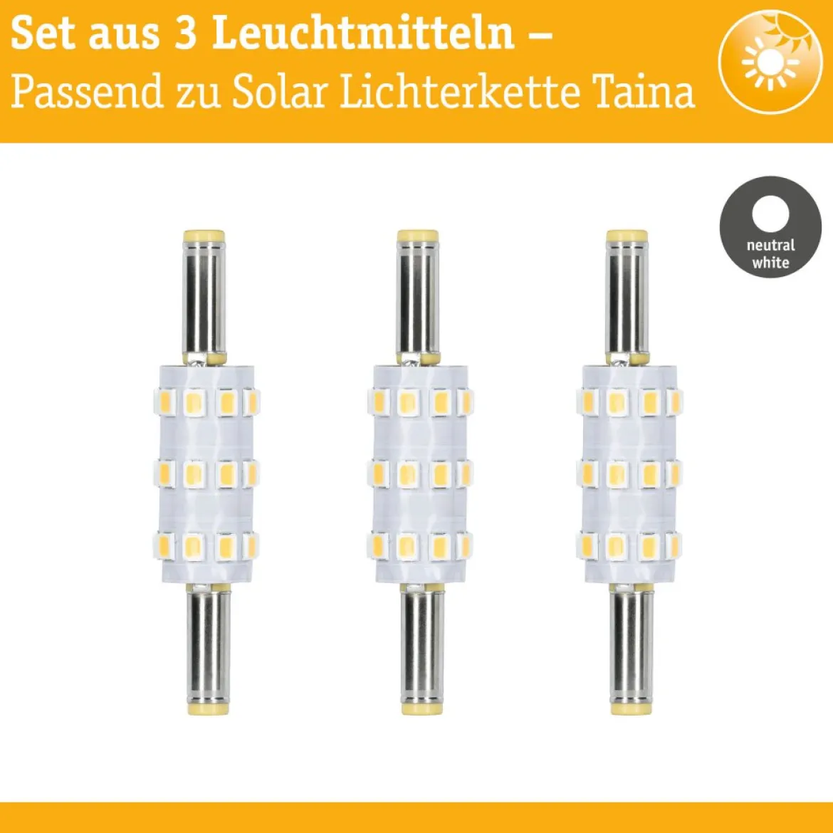 Paulmann 29278 LED Stecksockel Taina 3er-Set 4000K