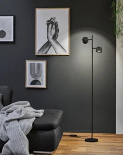 Paulmann 79780 LED Stehleuchte Smart Home ZigBee Puric Pane Schwarz