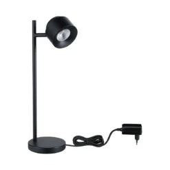 Paulmann 79777 LED Tischleuchte Puric Pane 40cm 2700K Schwarz dimmbar