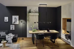 Paulmann 79777 LED Tischleuchte Puric Pane 40cm 2700K Schwarz dimmbar